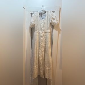 LoveShackFancy beautiful white eyelet lace dress, size 6.